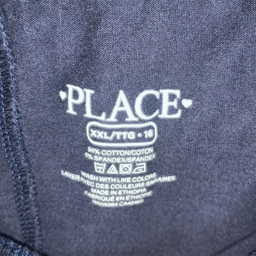 The Children’s Place Girls Navy Blue Leggings Size XXL 16 Cotton Stretch